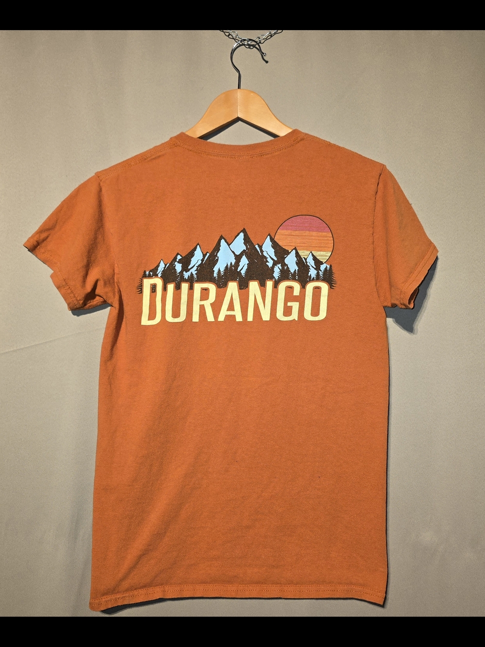 Durango Orange Mountain Sunset Graphic Tee
